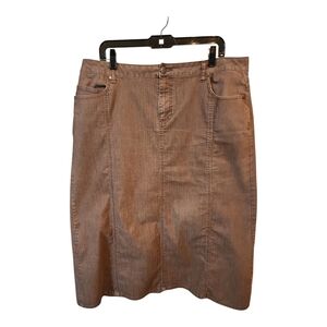 Christopher & Banks Brown Cargo Skirt